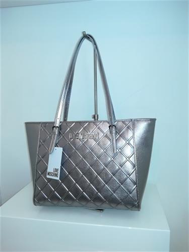 MOS079 JC4273PP05KC borsa embossed metallic pu argento